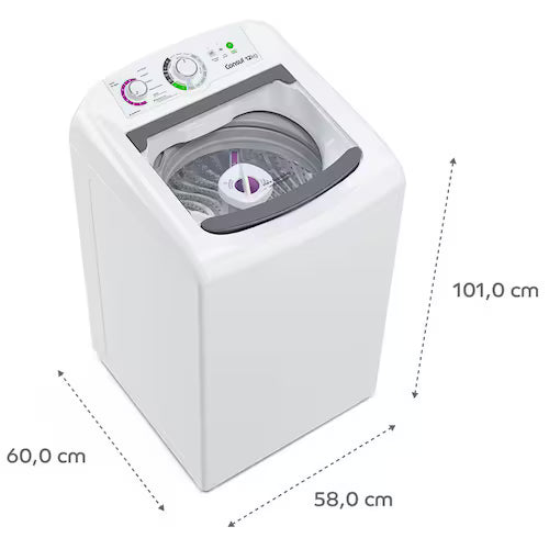Lavadora de Roupas Consul 12kg CWH12BB com Dosagem Econômica e Ciclo Edredom – Branca