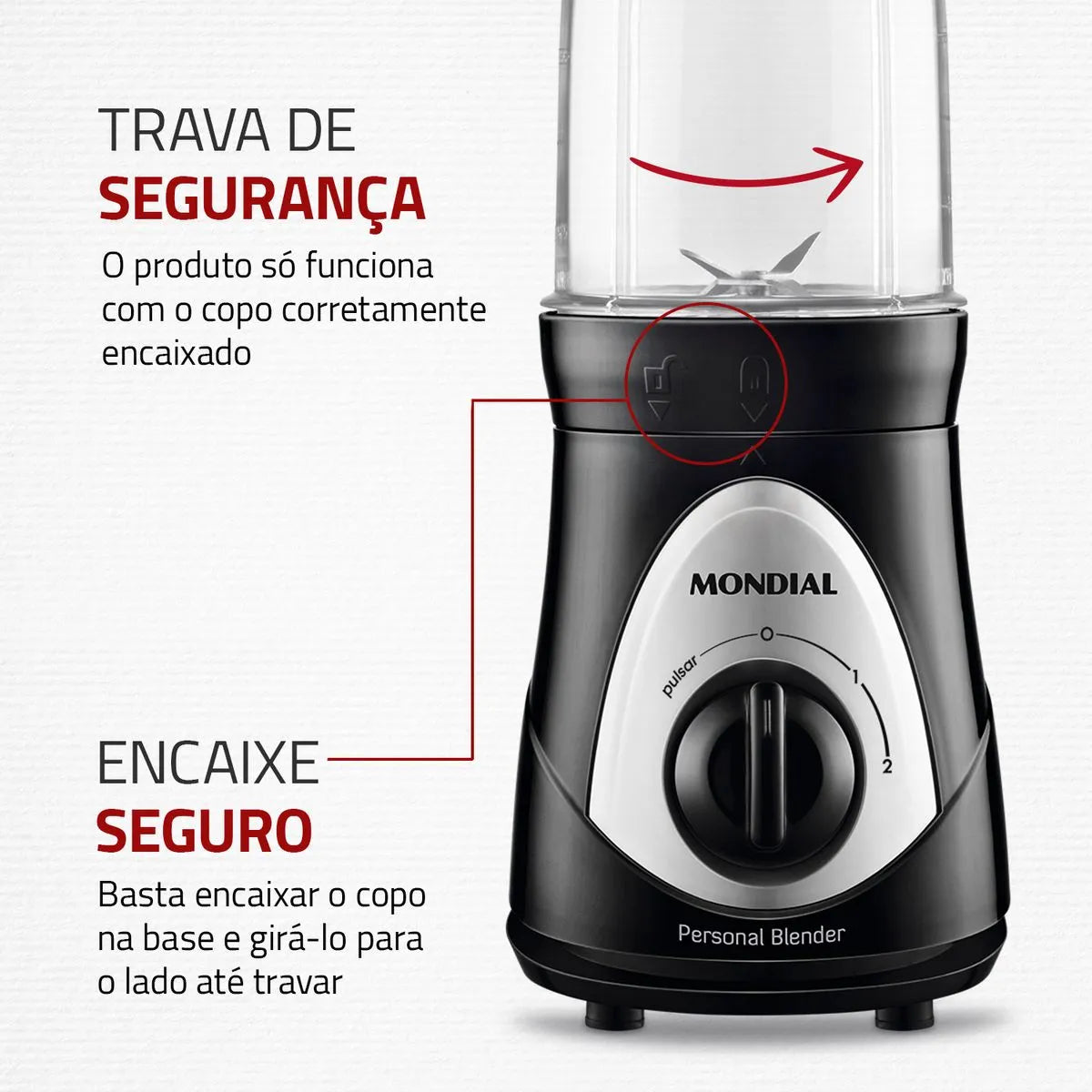 Liquidificador Portátil Mondial Personal Blender DG-01