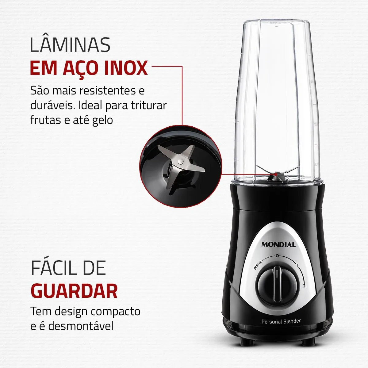 Liquidificador Portátil Mondial Personal Blender DG-01
