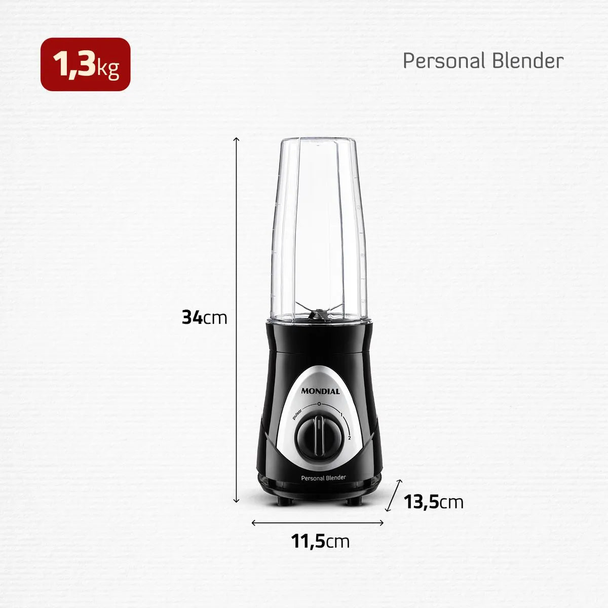 Liquidificador Portátil Mondial Personal Blender DG-01