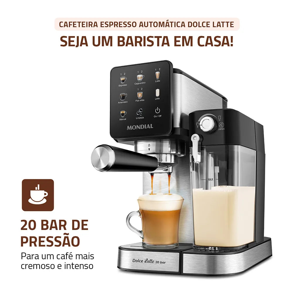 Cafeteira Espresso Mondial Dolce Latte C-28-ECL