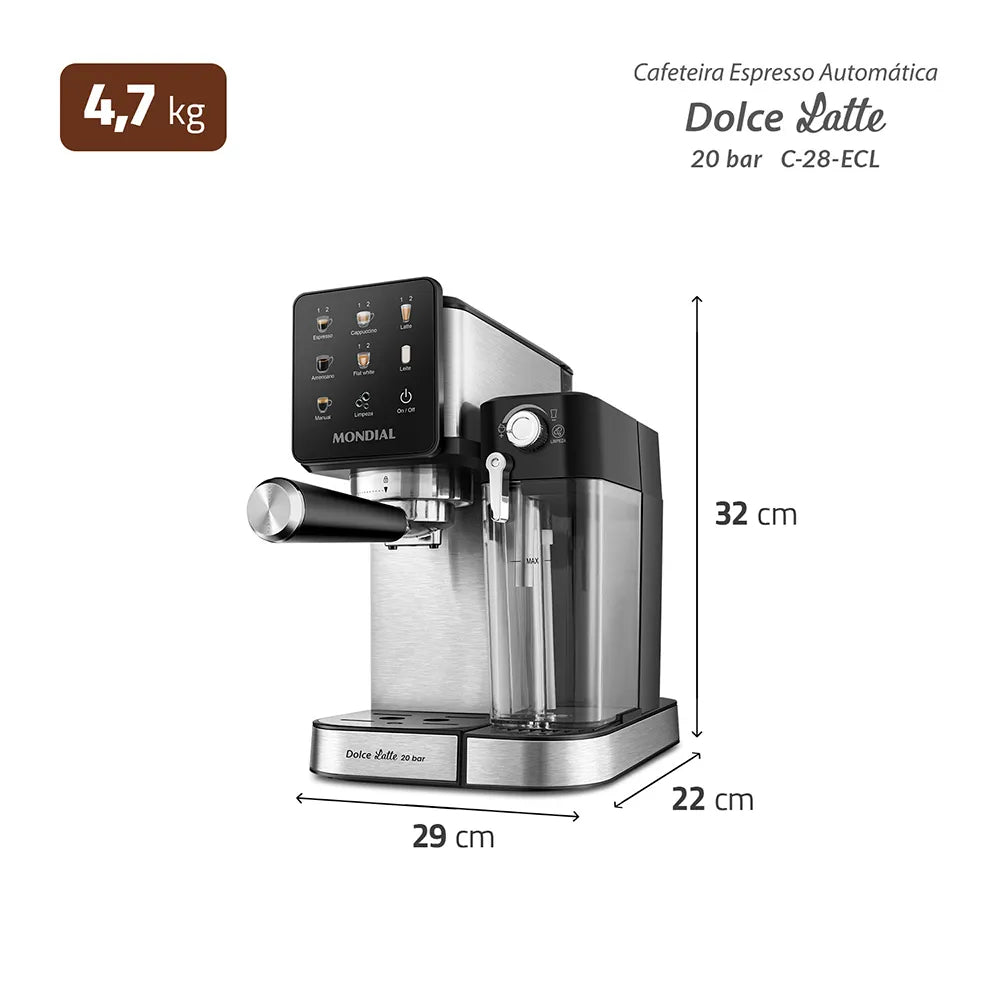Cafeteira Espresso Mondial Dolce Latte C-28-ECL