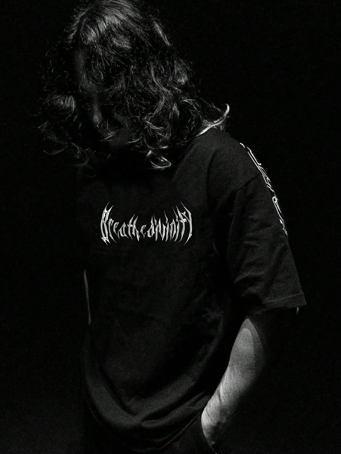 Camiseta de Manga Curta com Gola Redonda e Estampa de Caveira e Letra para Homens, Camiseta de Manga Curta Casual de Poliéster Adequada para Esportes e Fitness