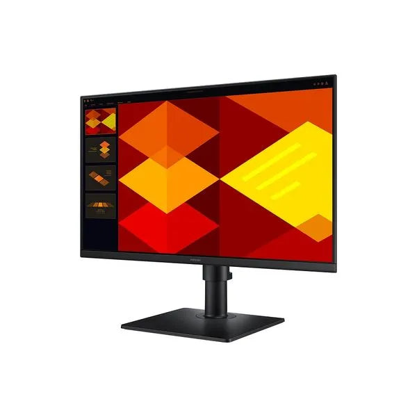 Monitor Samsung 24", FHD,ajuste de altura,100Hz ,USB Hub, Display Port, HDMI, Preto, S4