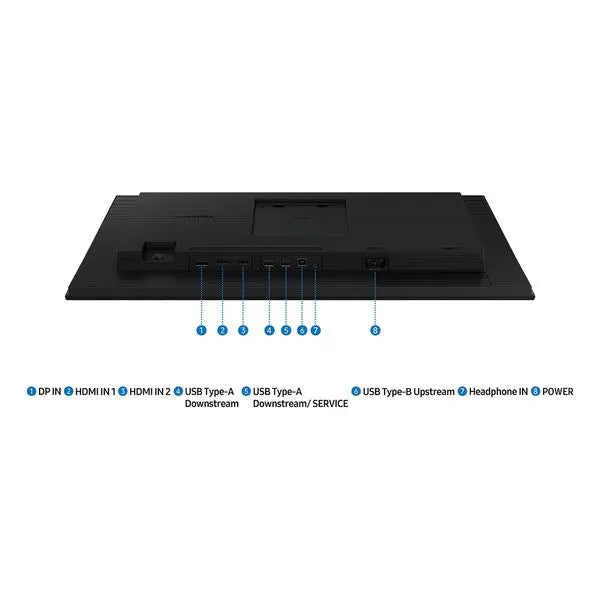 Monitor Samsung 24", FHD,ajuste de altura,100Hz ,USB Hub, Display Port, HDMI, Preto, S4