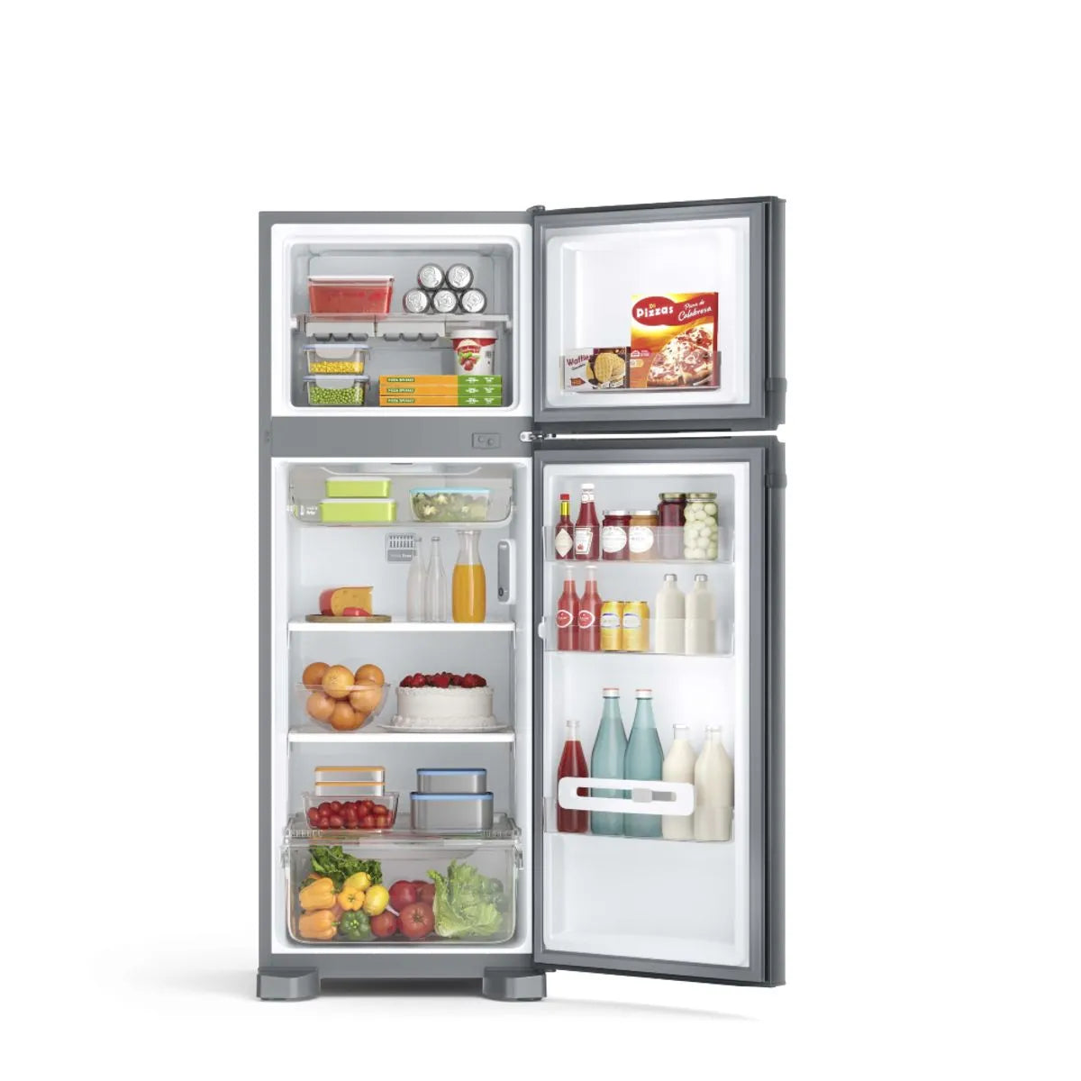 Geladeira Consul Frost Free Duplex 340 litros com Prateleiras Altura Flex cor inox - CRM39AK