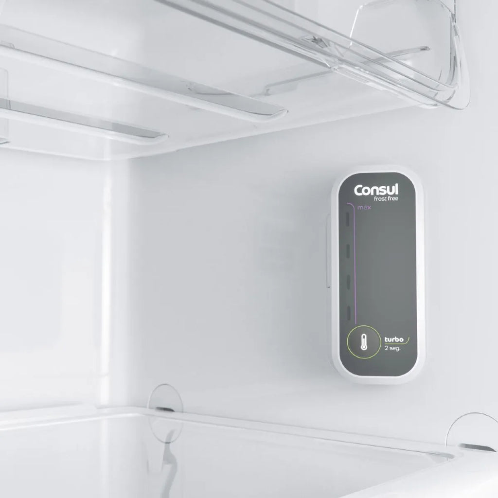 Geladeira Consul Frost Free Duplex 340 litros com Prateleiras Altura Flex cor inox - CRM39AK