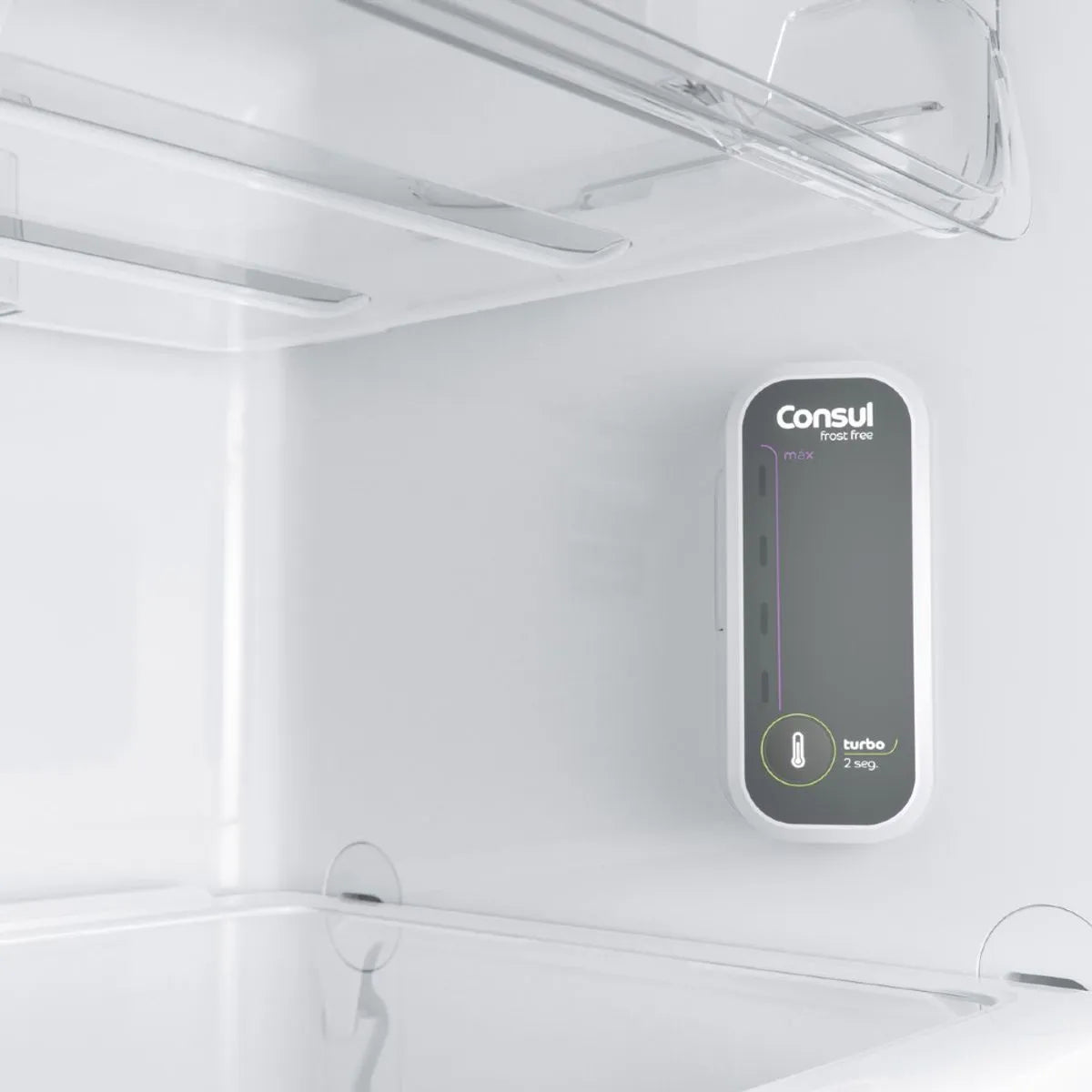 Geladeira Consul Frost Free Duplex 340 litros com Prateleiras Altura Flex cor inox - CRM39AK