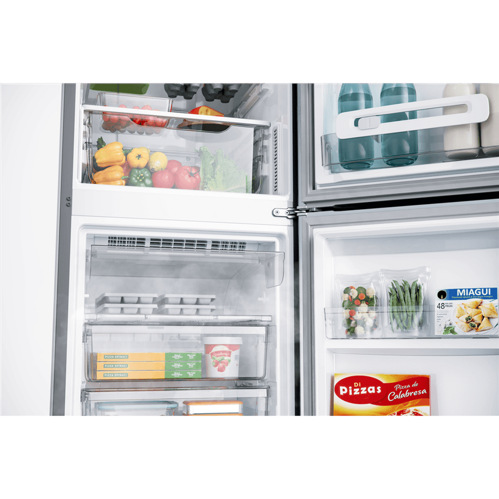Geladeira Consul Frost Free Duplex 397 litros Evox com freezer embaixo - CRE44BK