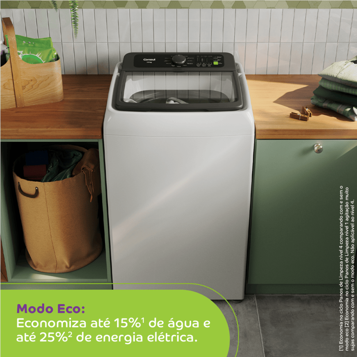 Máquina de Lavar Consul 13 kg Branca com Modo Eco - CWN13AB