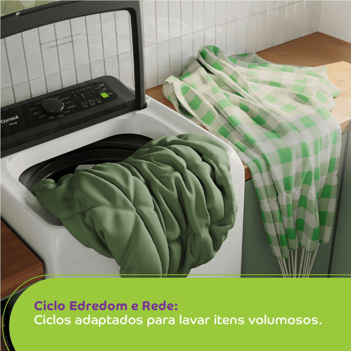 Máquina de Lavar Consul 13 kg Branca com Modo Eco - CWN13AB