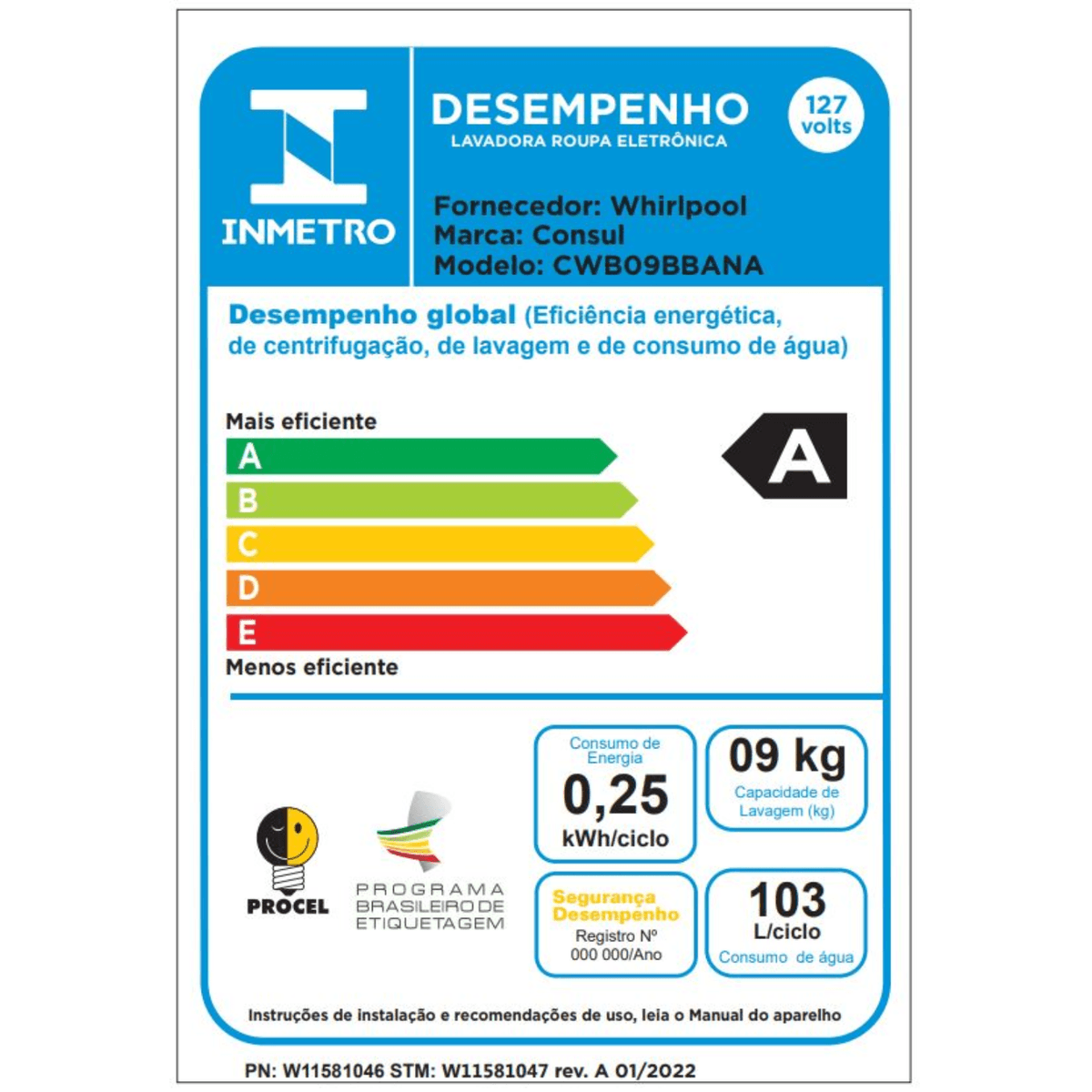 Máquina de Lavar Consul 9 kg Branca com Dosagem Econômica e Ciclo Edredom