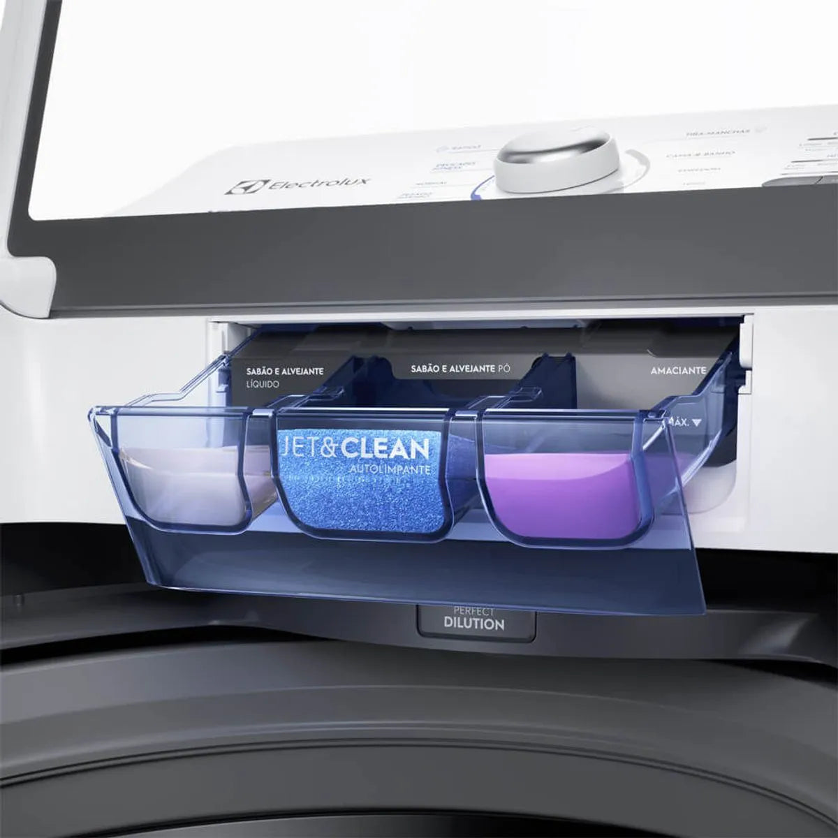 Máquina de Lavar Electrolux 15kg Branca Essential Care com Cesto Inox e Jet&Clean (LED15)