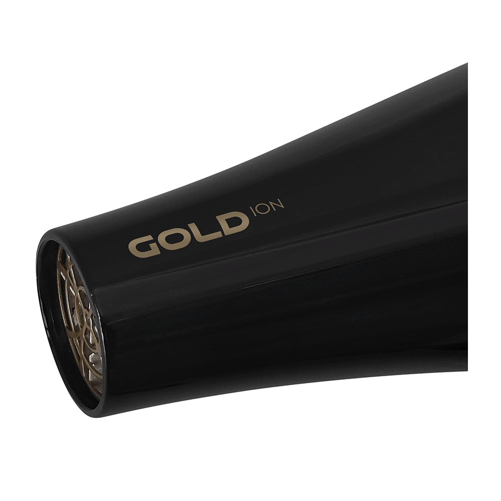 Secador de Cabelos Gama Italy Gold Ion, Motor AC Profissional, 2200W, Preto