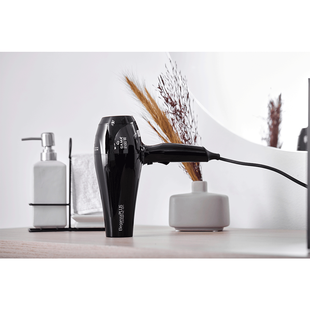 Secador de Cabelo Gama Italy Eleganza Plus Ceramic Ion 2100W, Preto