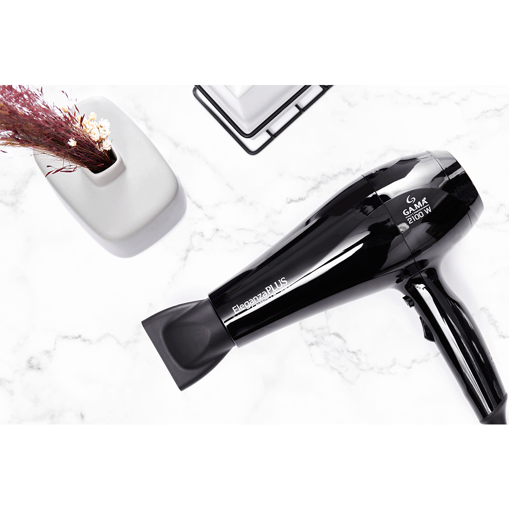 Secador de Cabelo Gama Italy Eleganza Plus Ceramic Ion 2100W, Preto