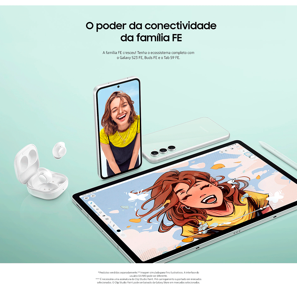 Samsung Galaxy Buds FE Fone de Ouvido Sem Fio Grafite