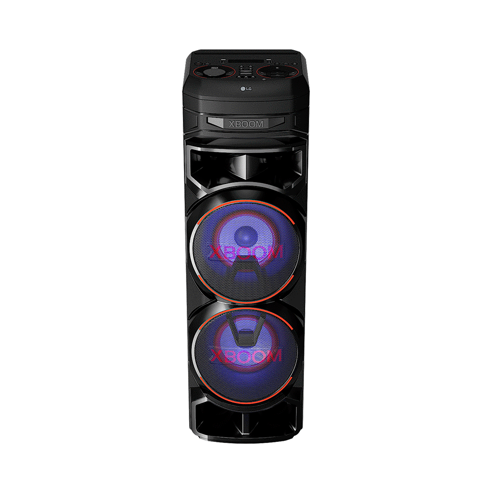 Caixa de Som Acústica LG XBOOM RNC9, Multi Bluetooth, Super Graves, Entrada de Microfone e Guitarra, Duplo Woofer Bivolt