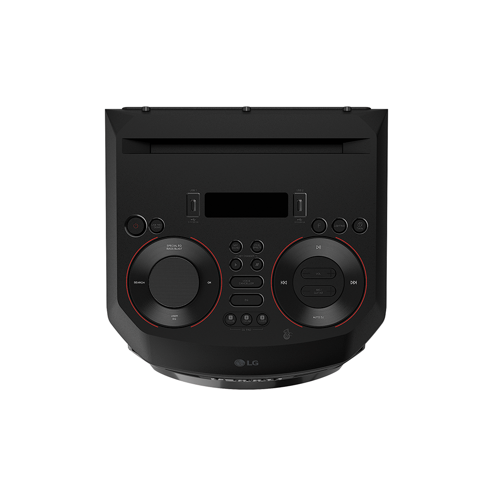 Caixa de Som Acústica LG XBOOM RNC9, Multi Bluetooth, Super Graves, Entrada de Microfone e Guitarra, Duplo Woofer Bivolt