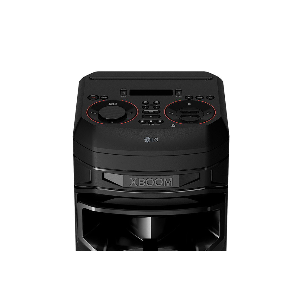 Caixa de Som Acústica LG XBOOM RNC9, Multi Bluetooth, Super Graves, Entrada de Microfone e Guitarra, Duplo Woofer Bivolt