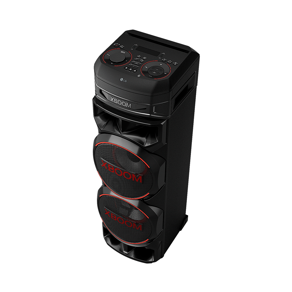 Caixa de Som Acústica LG XBOOM RNC9, Multi Bluetooth, Super Graves, Entrada de Microfone e Guitarra, Duplo Woofer Bivolt