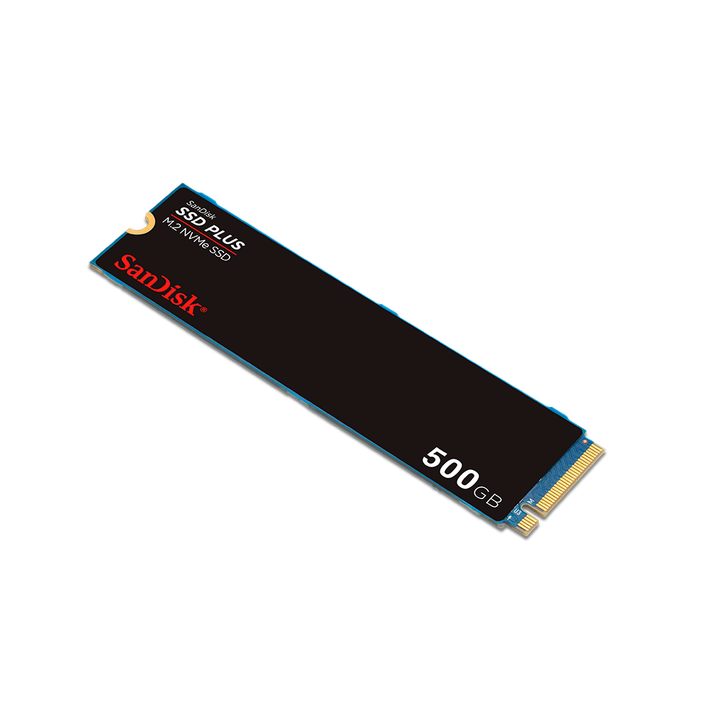 SSD Sandisk Plus, Leitura Até 2.400 MB/s, Gravação até 1.500 MB/s 500GB