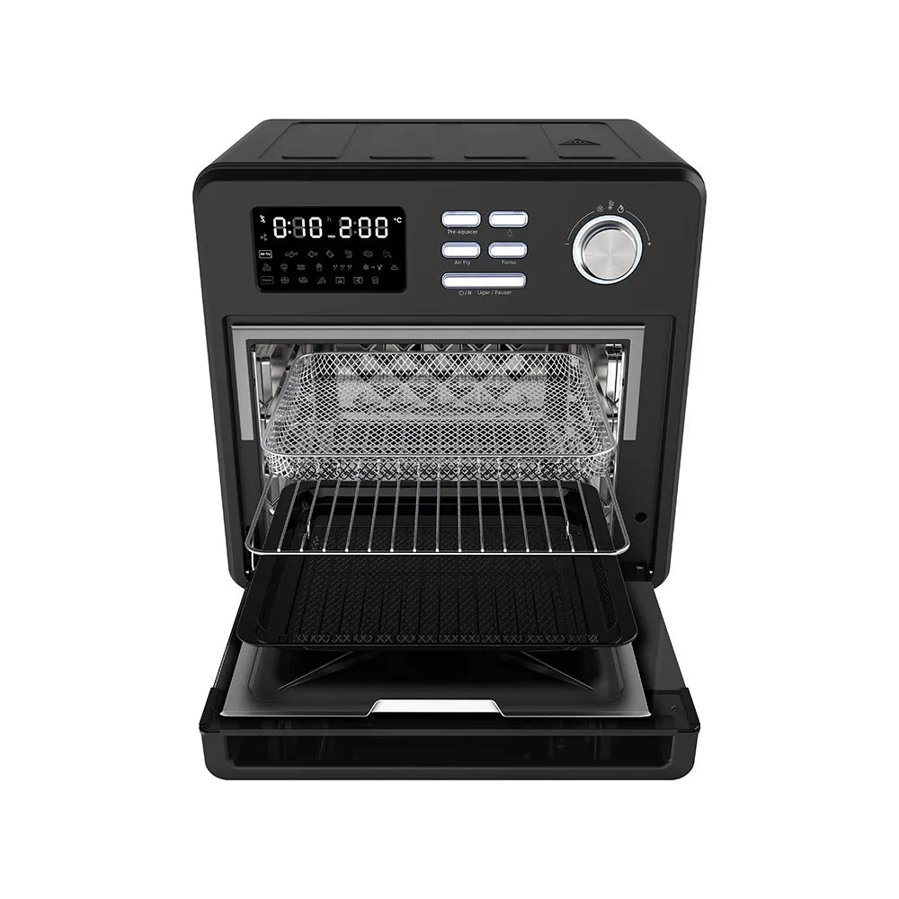 Forno Fryer Oster 15L, OFOR160, Função Turbo Convecção, Preto