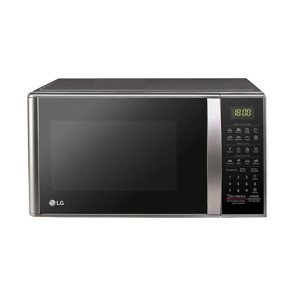 Micro-ondas LG 30 Litros Limpa Fácil, MS3043BR, Prata