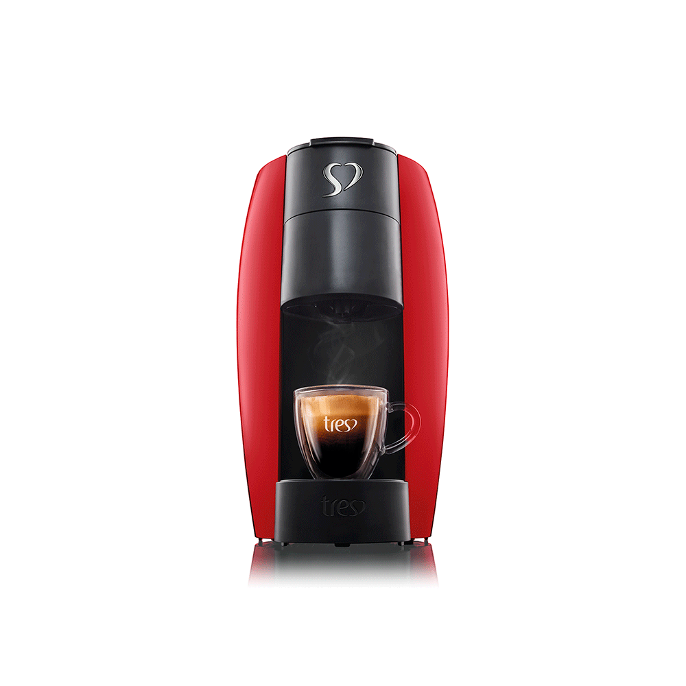 Cafeteira Espresso Três Corações LOV Multibebidas, Automática, Vermelha