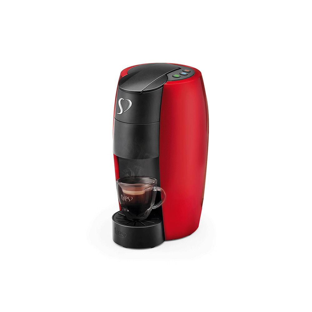 Cafeteira Espresso Três Corações LOV Multibebidas, Automática, Vermelha