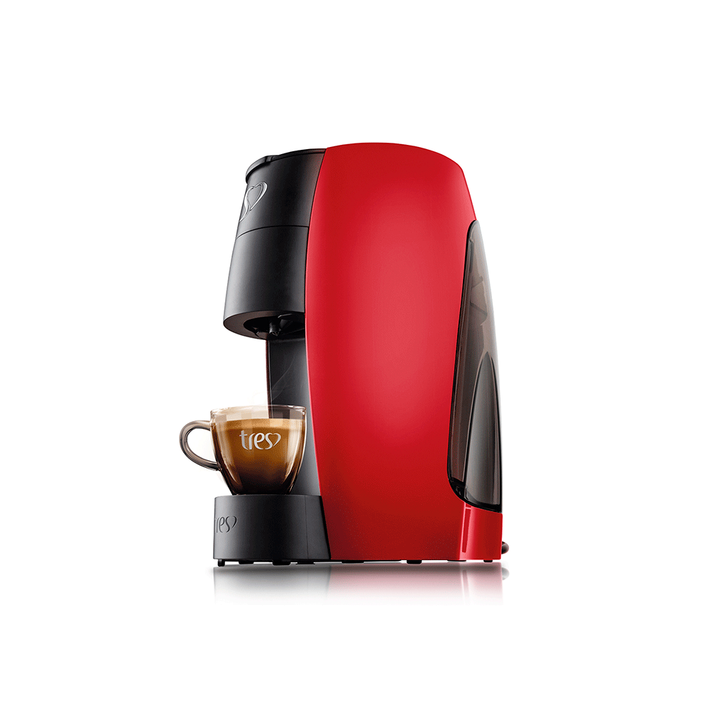 Cafeteira Espresso Três Corações LOV Multibebidas, Automática, Vermelha