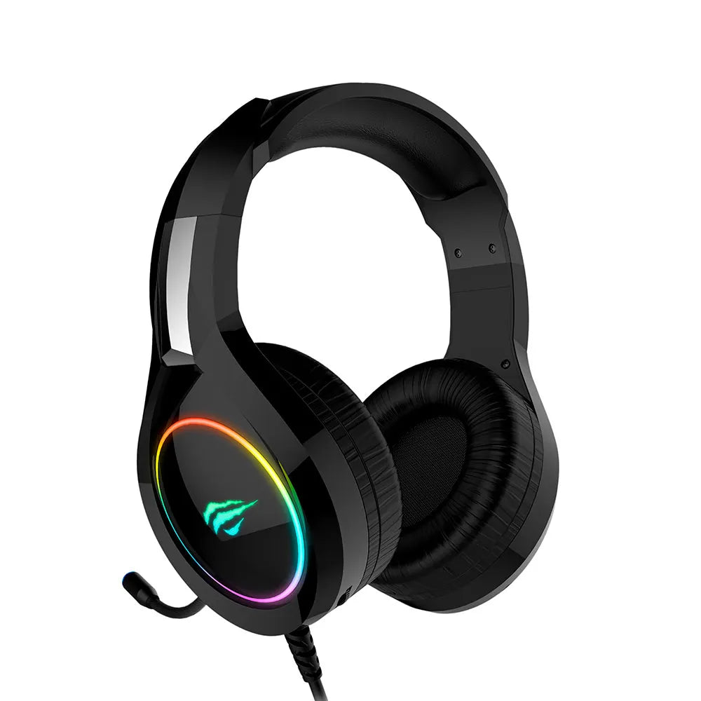 Headset Gamer HAVIT H2232D, RGB, Microfone Flexível
