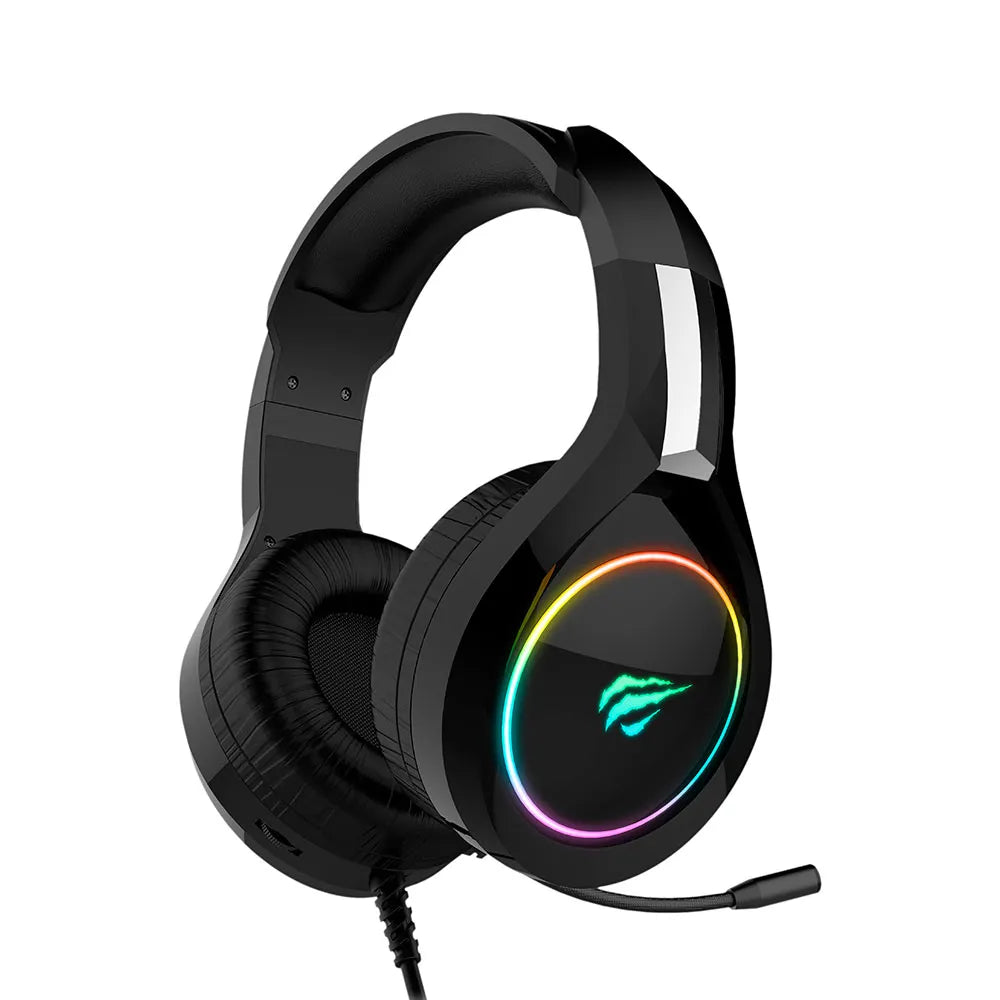 Headset Gamer HAVIT H2232D, RGB, Microfone Flexível