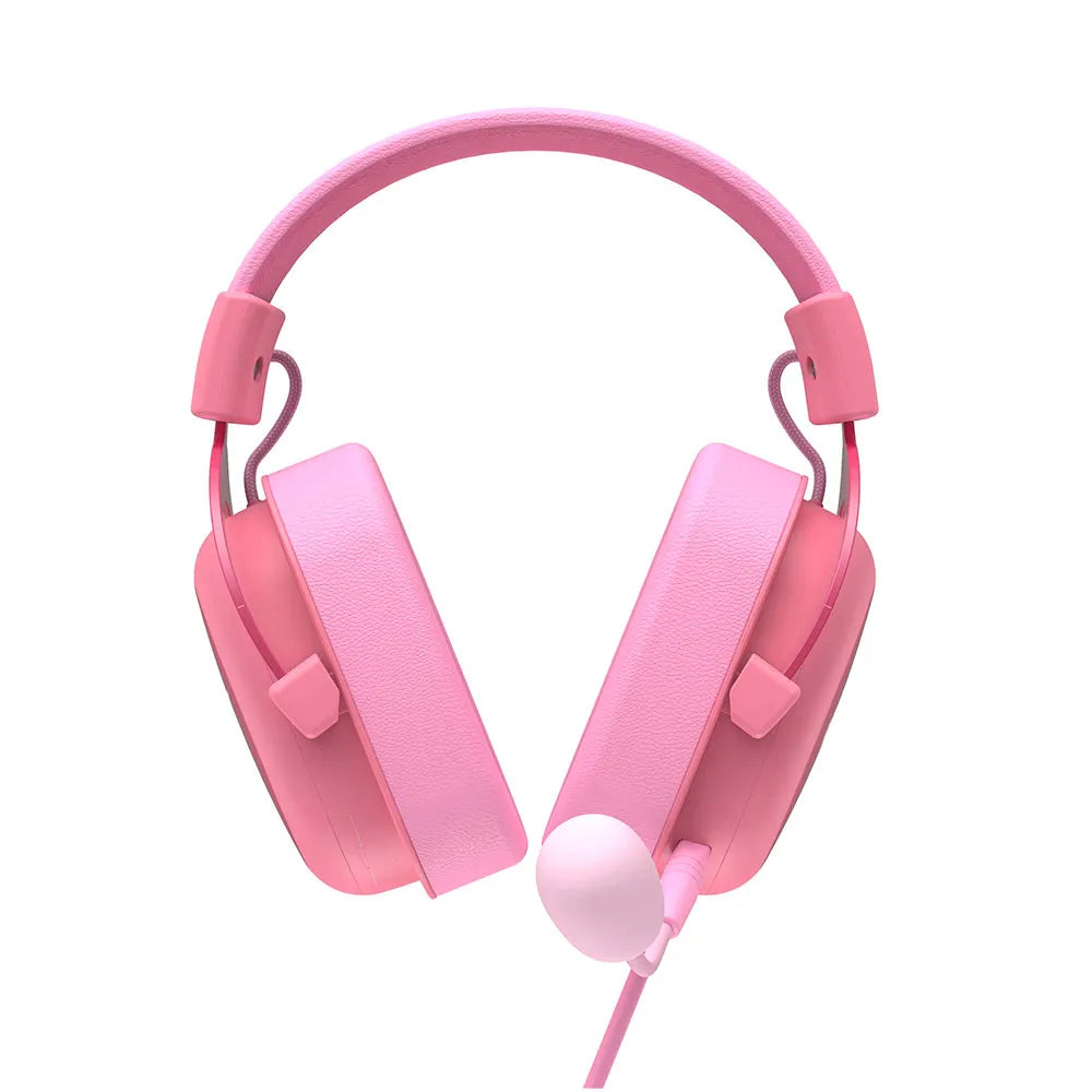 Headset Gamer HAVIT H2002D, Microfone destacável, Cancelamento de Ruído Rosa