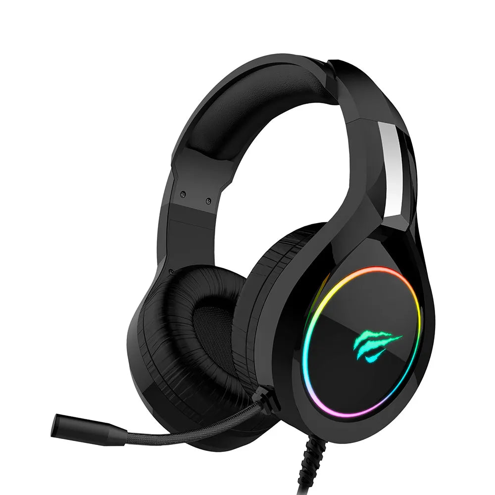 Headset Gamer HAVIT H2232D, RGB, Microfone Flexível