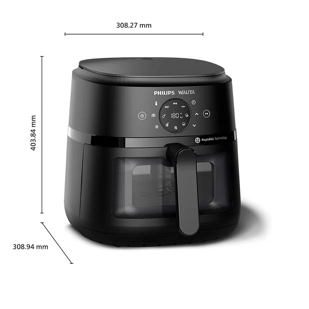 Fritadeira Airfryer Digital Série 2000 XL Philips Walita, 1700W, NA230, Preto