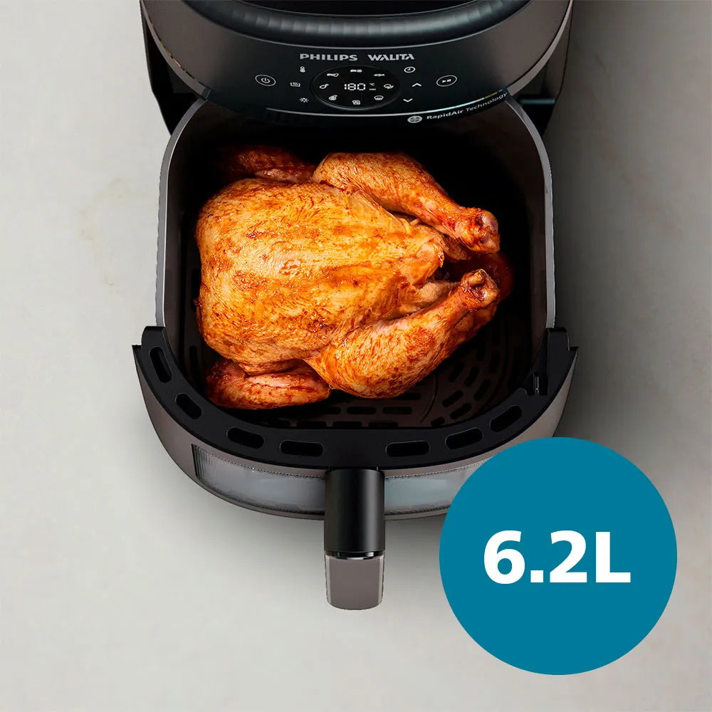 Fritadeira Airfryer Digital Série 2000 XL Philips Walita, 1700W, NA230, Preto