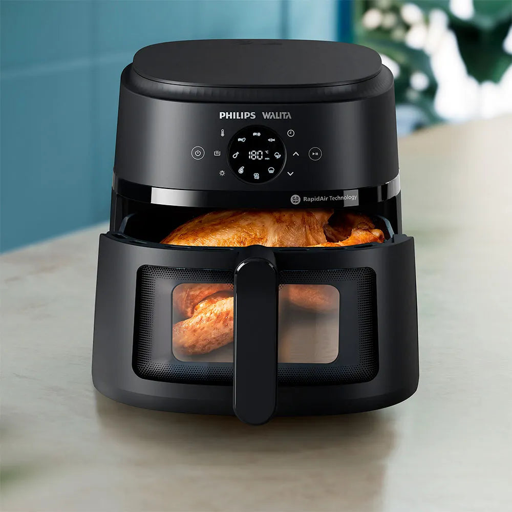 Fritadeira Airfryer Digital Série 2000 XL Philips Walita, 1700W, NA230, Preto