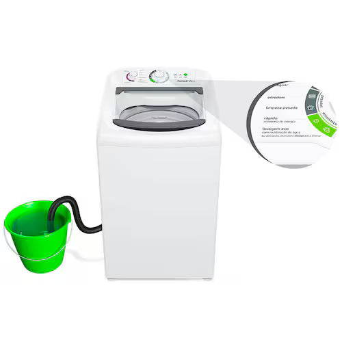 Lavadora de Roupas Consul 12kg CWH12BB com Dosagem Econômica e Ciclo Edredom – Branca