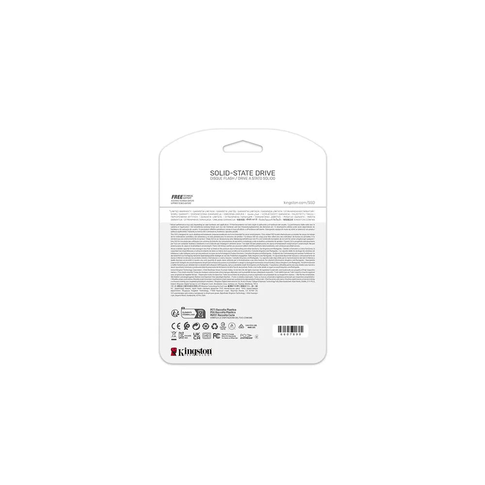 SSD Kingston NV3, 1 TB, M.2 2280, PCIe 4.0 x4, NVMe, Leitura: 6000 MB/s, Gravação: 4000 MB/s, Azul - SNV3S/1000G