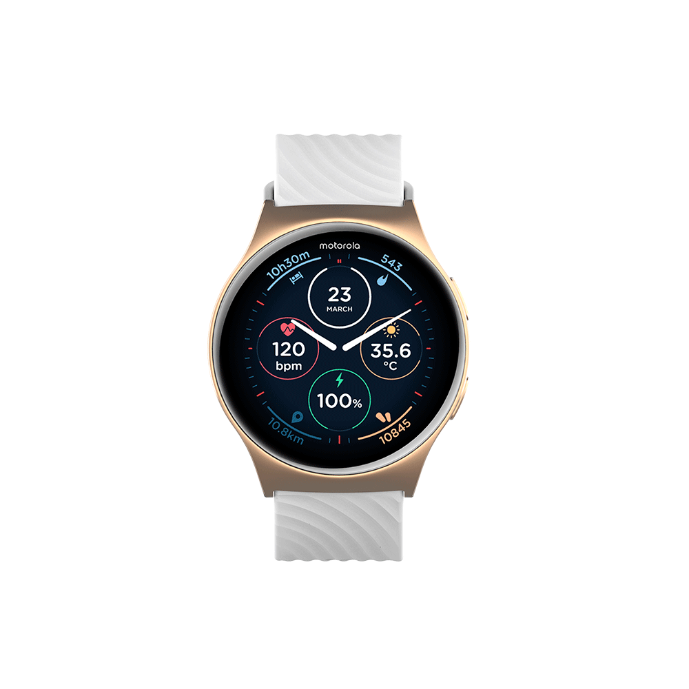 Smartwatch Motorola Moto Watch 120, compatível com Android e IOS, GPS