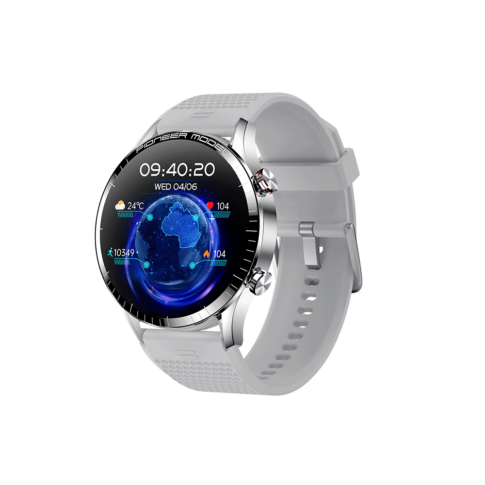 SmartWatch Level LVW-50, Tela AMOLED de 1.3", Compatível com iOS e Android Prata