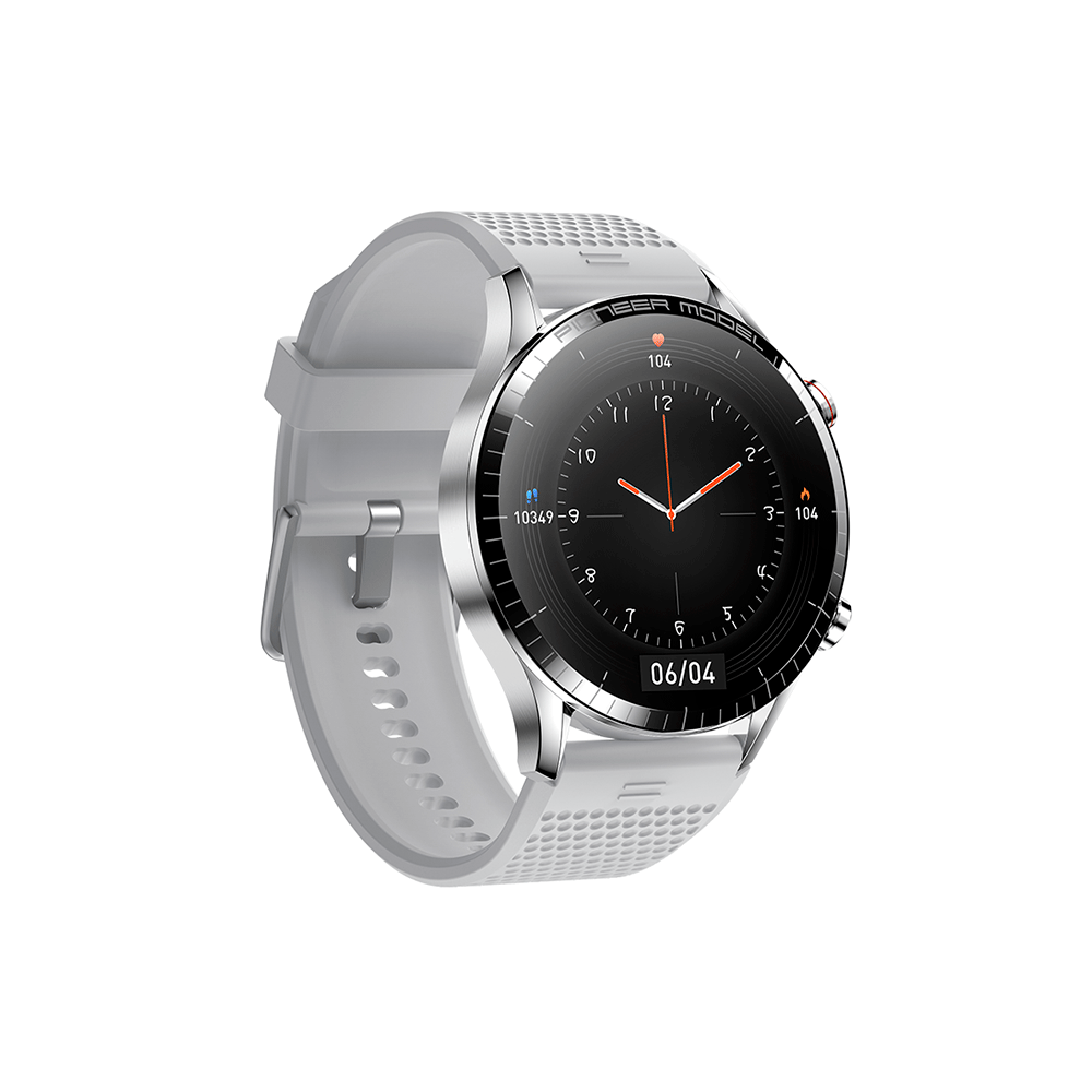 SmartWatch Level LVW-50, Tela AMOLED de 1.3", Compatível com iOS e Android Prata