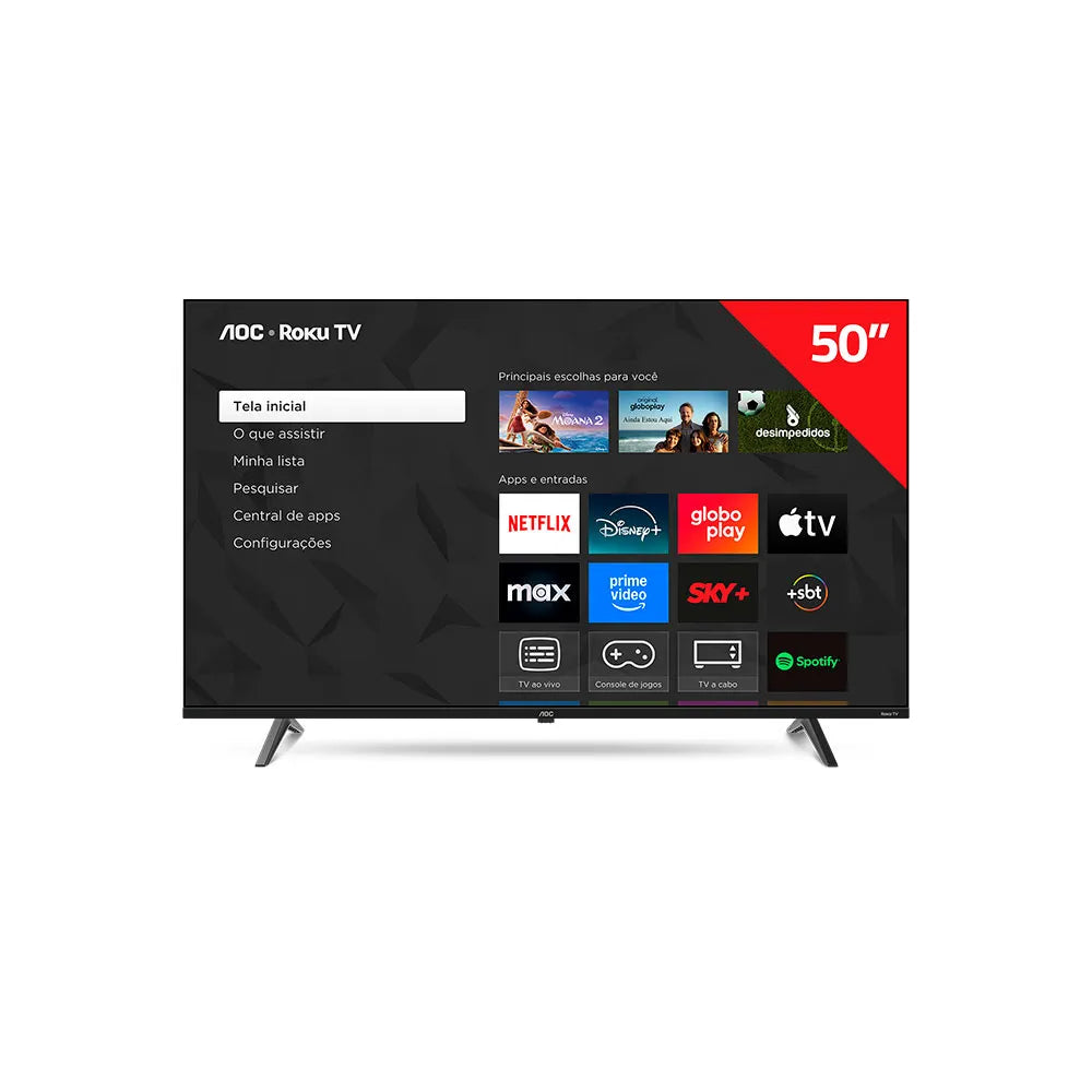 Smart TV LED 4K 50 AOC-PHILIPS 50U7045/78 Roku TV