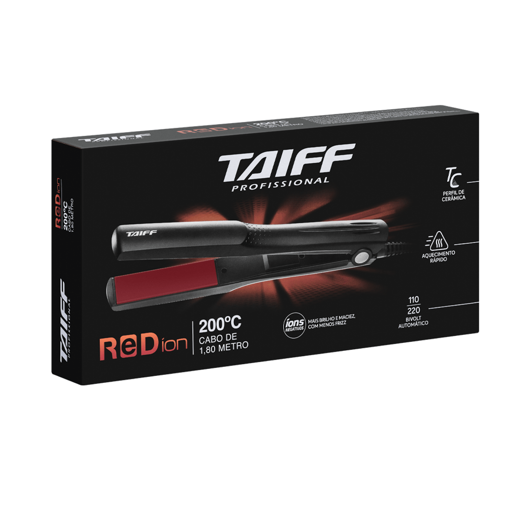 Prancha Alisadora Taiff Red Íon, Preto