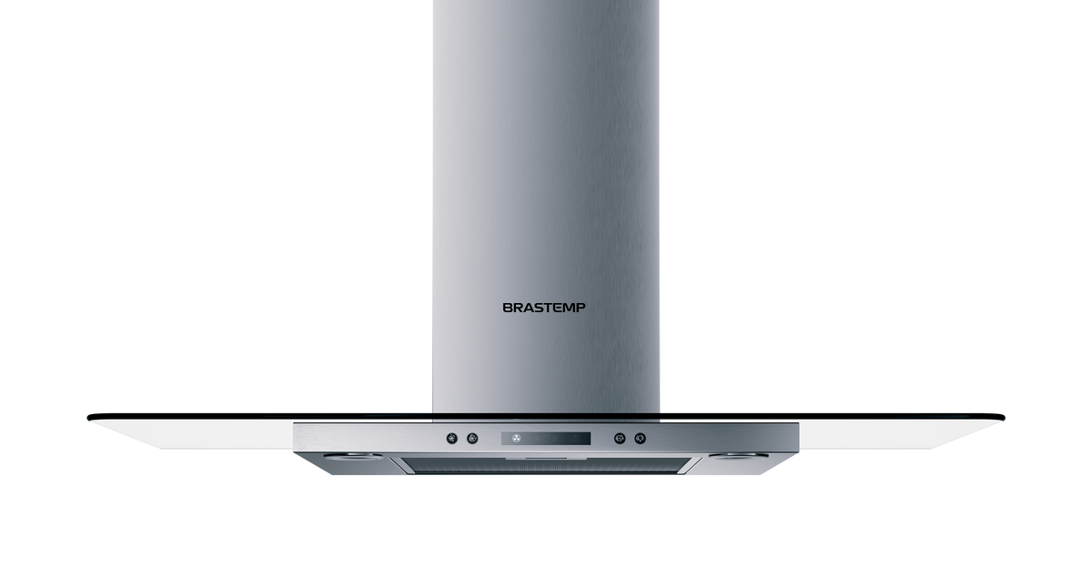COIFA VIDRO PLANO PAREDE 90CM 60HZ